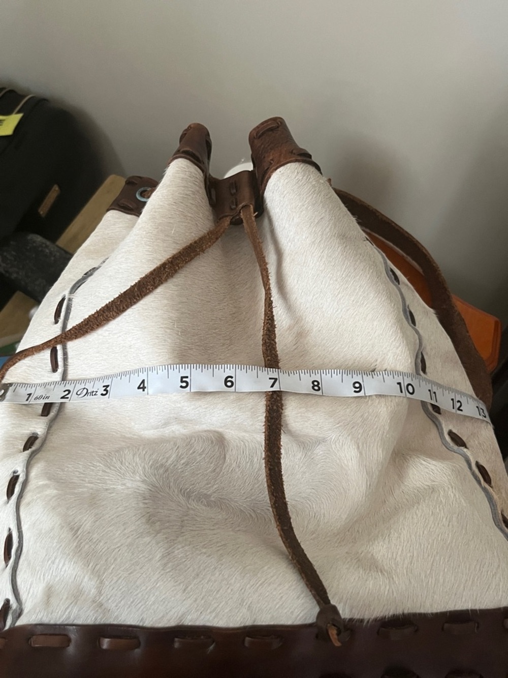 👜 Leather Cowhide Backpack – Vintage Style - Picture 15 of 17